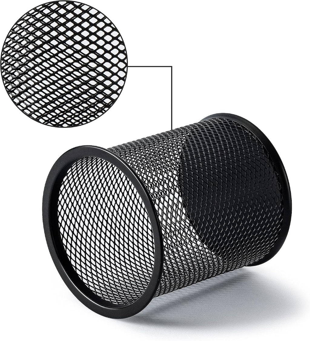 Black Metal Mesh Desk Organizers