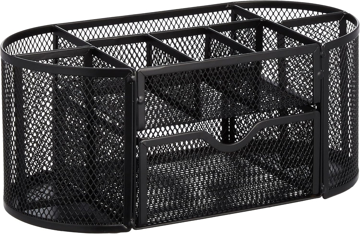 Black Metal Mesh Desk Organizers