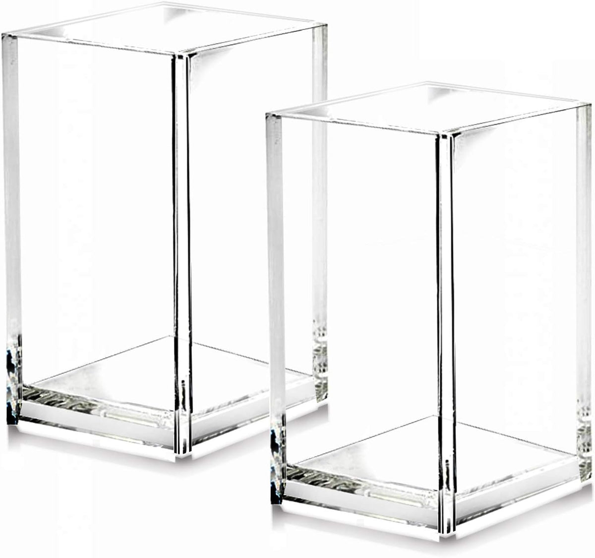 Clear Acrylic Pen Holders, Pack of 2