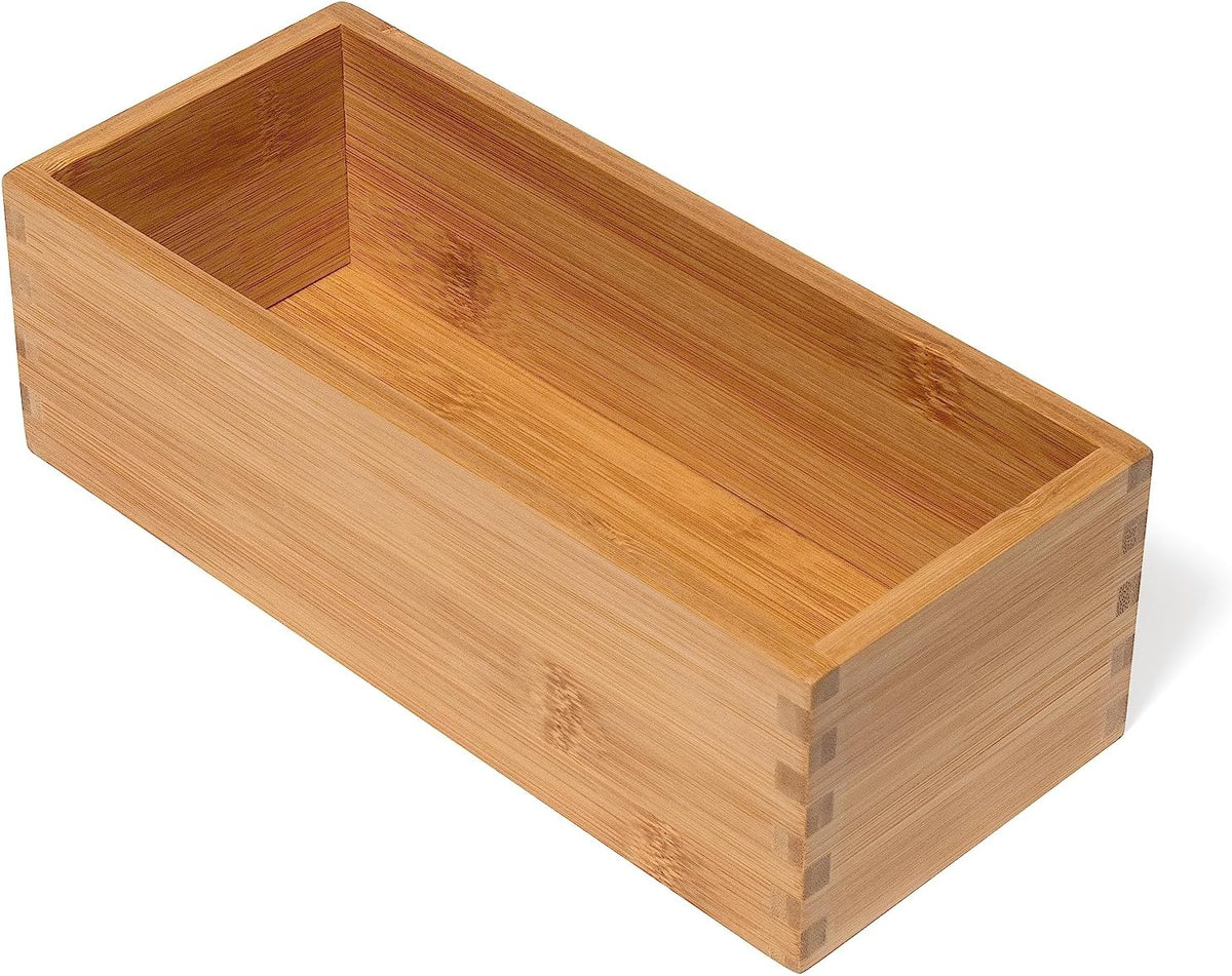 Rectangular Bamboo Desk Storage Box