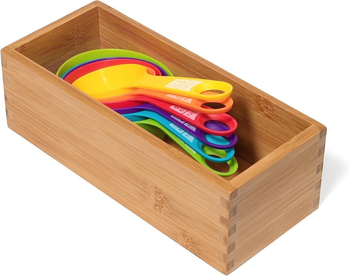 Rectangular Bamboo Desk Storage Box