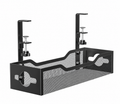 Black Metal Under-Desk Cable Tray