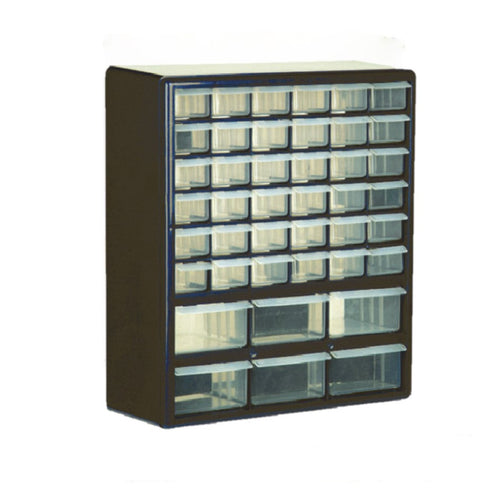 Black 42-Drawer Small Parts Cabinet
